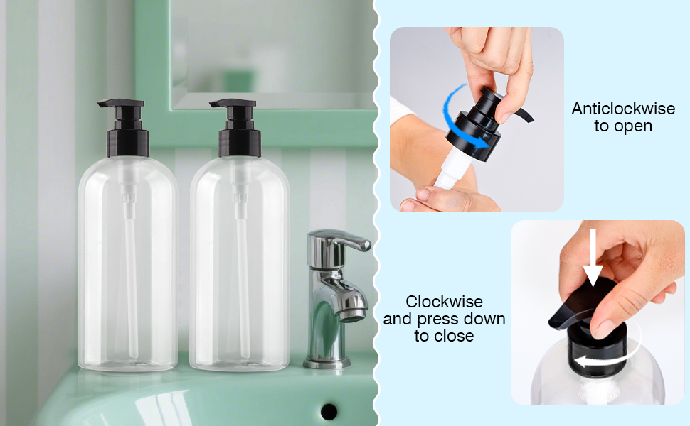 how to use the pump bottles