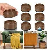 EGTTGIN 6 Pack Furniture Risers 1 Inch, Adjustable Bed Risers Heavy Duty for Table Desk Couch Cha...