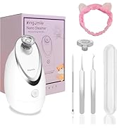 Kingsmile Facial Steamer, 3 in 1 Face Steamer for Facial,Compact NanoSteamer with Aromatherapy,Fa...