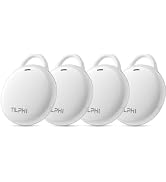 Air Tracker Tags-4 Pack: Bluetooth Tracker Works with Apple Find My (iOS Only), Key Tags and Smar...