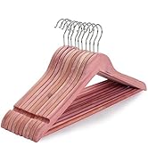 TOPIA HANGER American Red Cedar Wooden Hangers, Clothes Hangers for Closet, Wood Coat Hanger with...