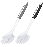 Amazer Dish Brush, 2 Pack Dish Scrubber with Handle, Kitchen Dishes Brushes, Scrub Brush with Sti...