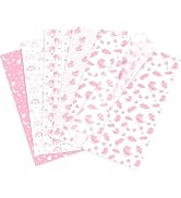 Larcenciel Tissue Paper, 50 Sheets Elephant Pink Tissue Paper for Gift Bags Gift Wrapping, Cute B...