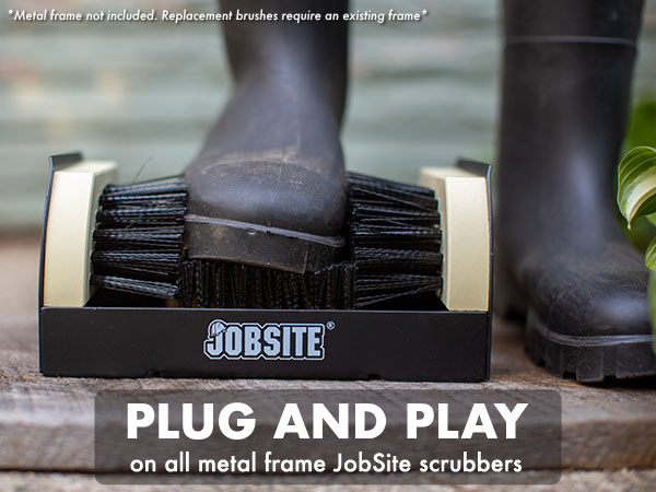 Plug and Play on all metal frame JobSite scrubbers