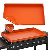 Grill Cover for Outdoor Grill Mat Silicone 28 inch for Blackstone Griddle Cover, Upgrade Full-edg...
