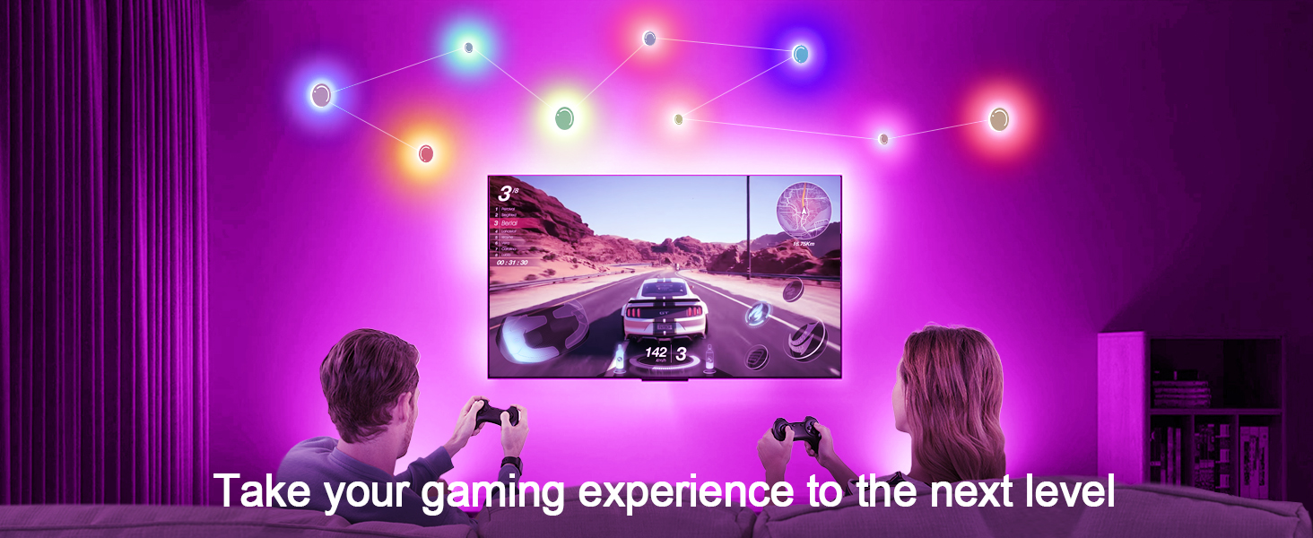 behind tv led lighting