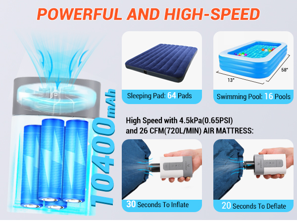 air pump for inflatables air mattress pump portable air pump electric air pump