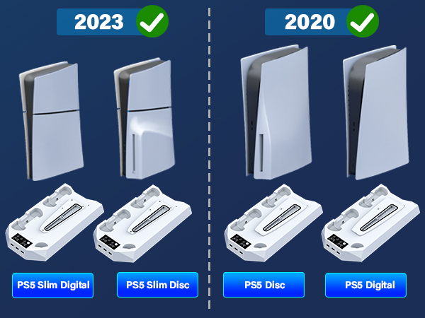 ps5 slim cooing station with controller charger