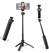 K&F CONCEPTMini 25.6'' Auto Open Selfie Stick Tripod. | Lightweight, Ball Head with Cold Shoe, Co...
