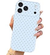 Solanaluna Compatible with iPhone 17 Pro Max,Cute Girly Polka Dot Full Camera Protection IMD Anti...