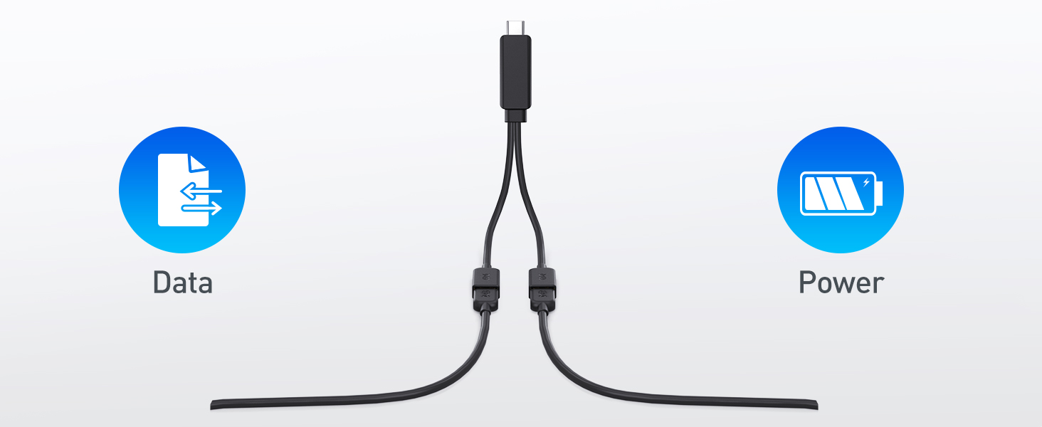 USB-C to 2 USB-A Splitter for Expanding USB Ports – 1ft USB-C Male to Dual USB