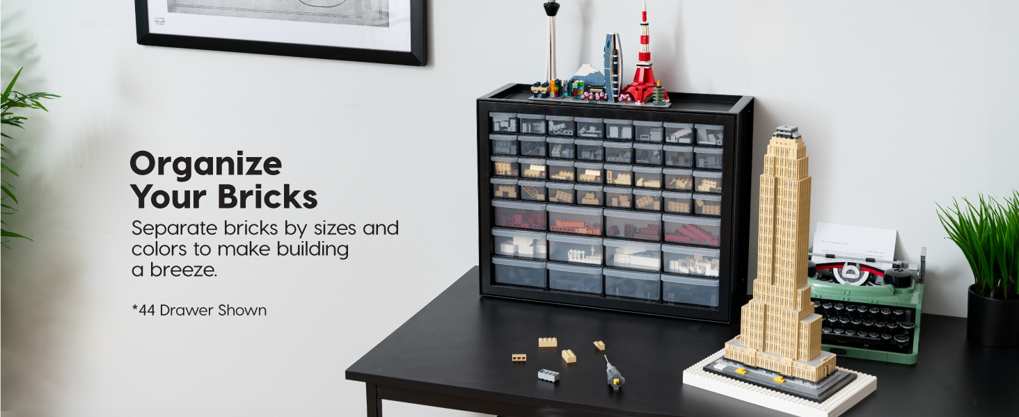 Drawer parts cabinet Lego organization
