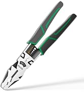 SENDA 9'' Multi-Function lineman pliers 6-in-1 Heavy Duty Wire Cutter Crimper Stripper&Cable Shea...