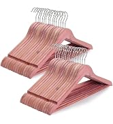 TOPIA HANGER American Red Cedar Wooden Hangers 30 Pack, Clothes Hangers for Closet, Wood Suit Han...