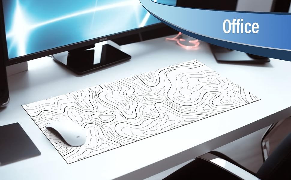 white topo mouse pad for office use