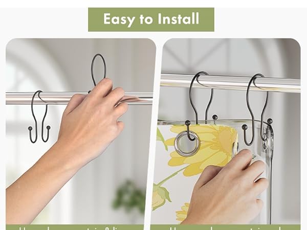 shower rings for curtain rust proof shower curtain hooks metal shower curtain rings bathroom