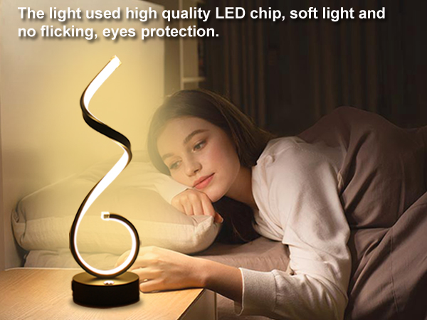 spiral table lamp