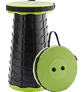 Doseno Upgraded Foldable Stool Thickened, Portable Collapsible Stool Retractable Stool for Fishin...