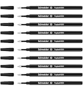 Schneider Rollerball Refill Black Fine - Smooth Writing Pack of 10 Rollerball Refills Designed fo...