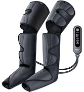SHINE WELL Leg Compression Massager, Air Compression Massager for Circulation and Pain Relief, 3 ...