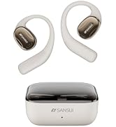 SANSUI W93 Open-Ear Headphones, Bluetooth 5.4 Earphones, HiFi Stereo Earbuds, Noise Cancelling Mi...
