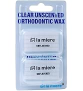LA MIERE 2 Boxes Pre-Cut Food Grade Dental Wax Orthodontic Wax Braces Wax Shield Lips & Gums Dent...
