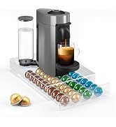 Jumyee Acrylic Coffee Pod Drawer for Nespresso Vertuo Pod Holder, Clear Coffee Capsule Organizer ...