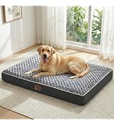 WESTERN HOME WH Orthopedic XXL Dog Bed, Waterproof Extra Large Dog Bed with Removable Washable Co...