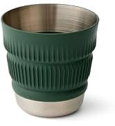 Sea to Summit Detour Stainless Steel Collapsible 16 Ounce Camp Mug, Laurel Wreath Green