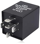 KoiLuvGo 5-Pin Flasher Relay for LED Turn Signal, EP27 Flasher Relay, Electronic Indicator for Fi...