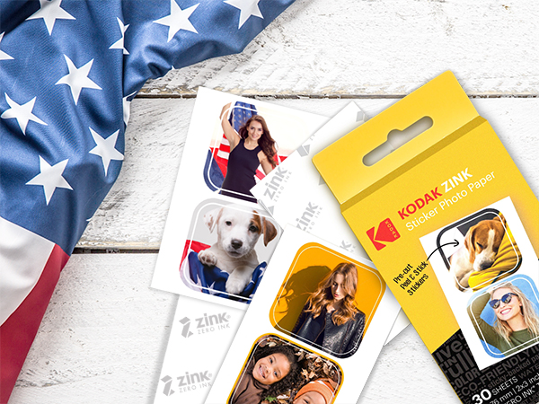 Kodak 2”x3” Premium Zink Pre-Cut Sticker Photo Paper