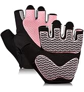 sunnex Gym Gloves for Women, Workout Gloves Women, Fingerless Gloves for Weightlifting, Lightweig...
