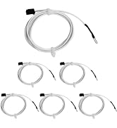 6-Packs HT-NTC100K 3D Printer Thermistor, Ender 3 Thermistor Upgrade NTC 100K 3950 Thermistor Sen...