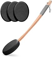 AmazerBath Lotion Applicator for Back, Feet, 4 Replaceable Pads with 1 Long Handled, Back Sunscre...