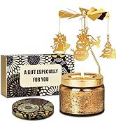 Nialnant Christmas Scented Candle Gifts for Table Decor,Home Party Room Holiday, Funny Rotating S...