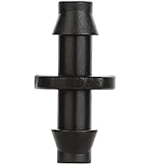 La Farah Universal 1/4" Barbed Coupling Fittings 100 -Pack, Fit of 1/4" Drip Tubing, Drip Irrigat...