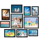 BESCRCL 10 Pack Picture Frames Collage Wall Decor, Gallery Wall Frame Set for Tabletop or Wall Mo...