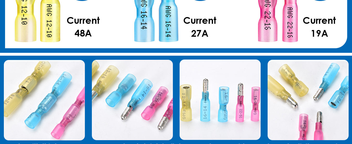 Heat Shrink Bullet Connectors
