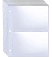 40 Pack 160 Pockets 3.5x5” Photocard Sleeves for A5 Mini 3 Ring Binder, Ultra-Clear Photo Sleeves...