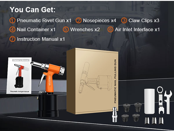 Pneumatic air rivet gun