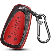 MILD EAST for Chevy Key Fob Cover, 5 Button Key Case for Chevrolet Equinox Malibu Trailblazer Tra...
