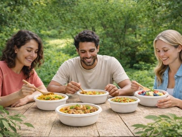 compostable bowls, biodegradable bowls, disposable bowls, eco-friendly bowls, bagasse bowls