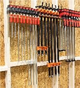 Fulton Woodworking Tools Modular Clamp Rack Assortment with 1 Each F-Clamp Rack •1 Each Bar/Paral...