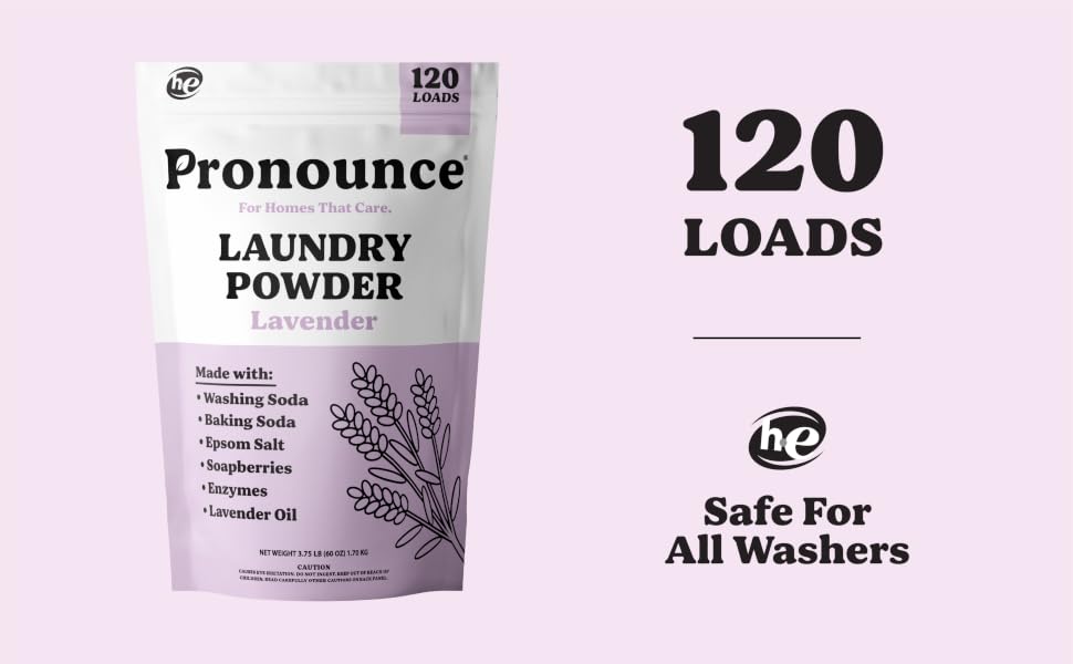Pronounce Lavender Laundry Powder 120 Loads