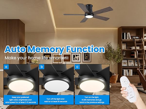 ceiling fans with lights and remote