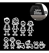(Set of 10) Family Car Decals Stickers Bundle
