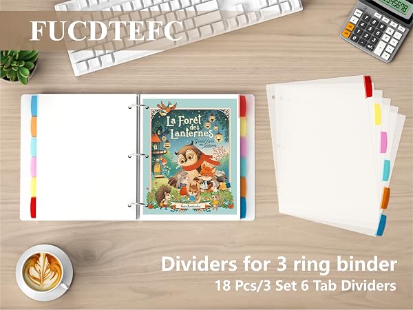 Binder Dividers with Tabs
