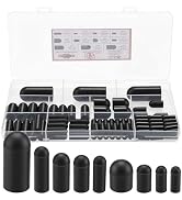 Dntorx Vacuum Caps Assortment, Vacuum Plugs Hose End Caps Assortment Kit | 87 Pieces 11 Sizes Vac...