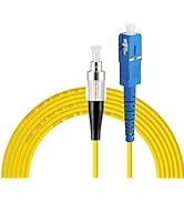 Eardion SC to FC Fiber Optic Patch Cable, 3M(9.8ft) Single-Mode Simplex Jumper Fiber Cable - SC/U...