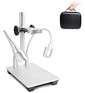 Aluminum Alloy Stand for USB/WiFi/LCD Digital Microscope Camera, Cainda Universal Metal Stand Hol...